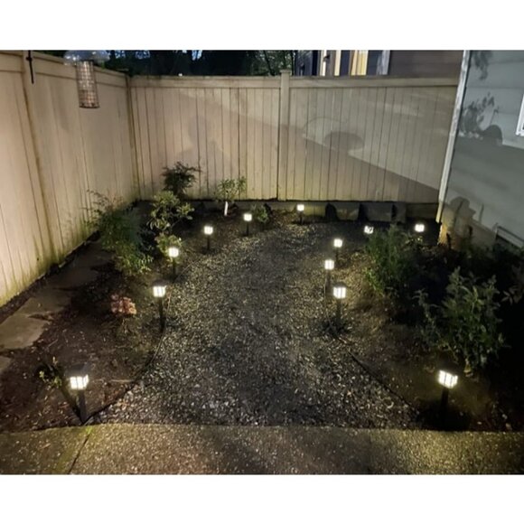 Solar Outdoor Lights，8 Pack LED Solar Lights Outdoor Waterproof, Solar - Picture 4 of 4